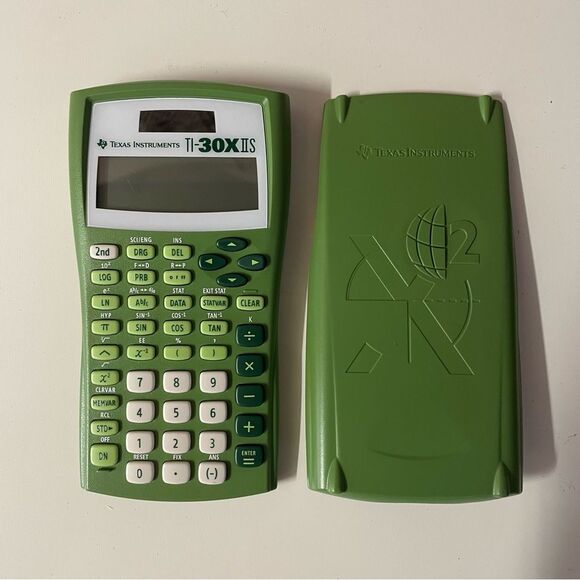Texas Instruments TI-30XIIS Green Calculator GUC - Picture 1 of 5